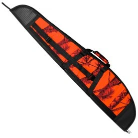 Pokrowiec, futerał na myśliwską broń długą kamuflaż pomarańczowy fire